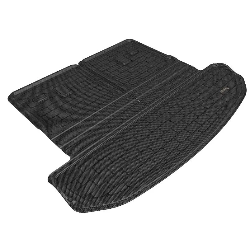 M1KA0581309 – 3D MATS/U-AC Cargo Area Liner, Black Direct Fit Raised Edge Thermoplastic Rubber Of Carbon Fiber Textur...
